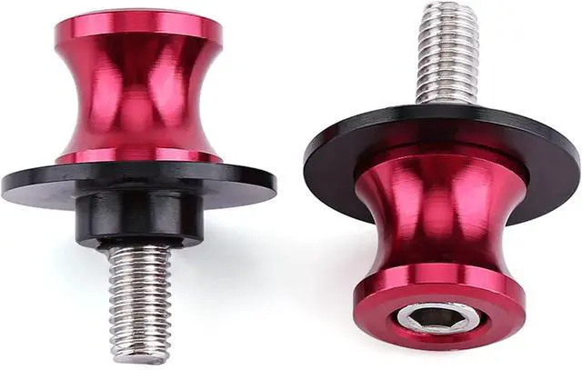 Alt view image 5 of 6 - Swing Arm Spool 2PCS 6/8/10mm Motorcycle CNC Rear Stand Swing