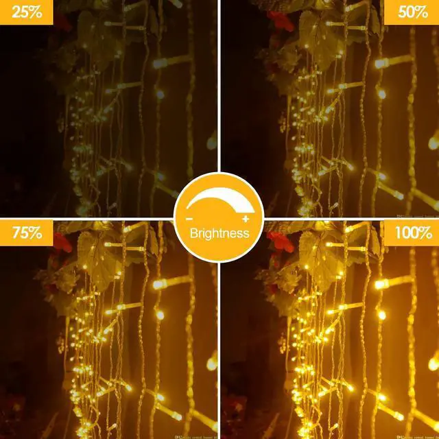 Alt view image 4 of 7 - Curtain Lights Indoor Outdoor 200 LED 2m x 2m Fairy Lights
