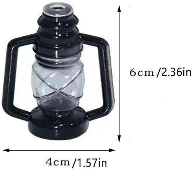 Alt view image 2 of 7 - 20 LEDs /10ft Black Lantern String Lights Mini Kerosene Lamp