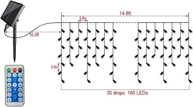 Alt view image 6 of 7 - Solar Icicle Lights