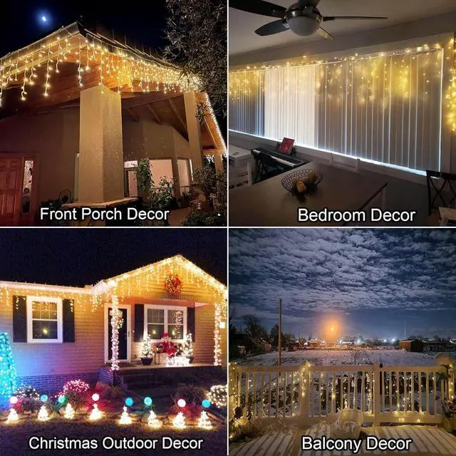 Alt view image 7 of 7 - Solar Icicle Lights
