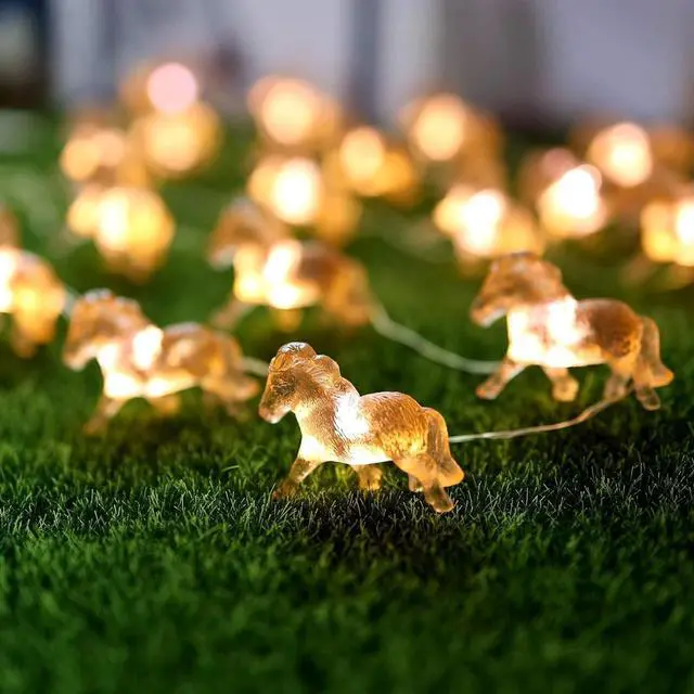 Main image of Horse Fairy String Lights Pony Cute Decorative Lights 20 LEDs Night Light
