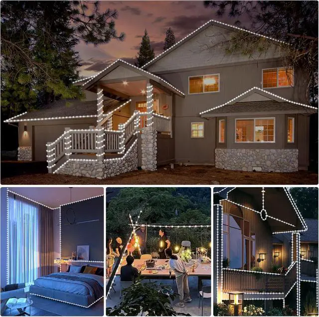 Alt view image 4 of 6 - 184FT 1000LED Rope Lights Outdoor