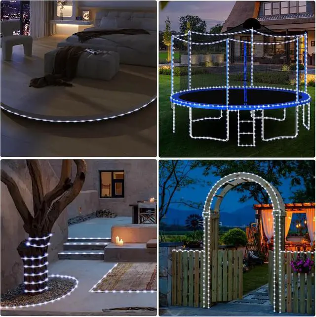 Alt view image 5 of 6 - 184FT 1000LED Rope Lights Outdoor