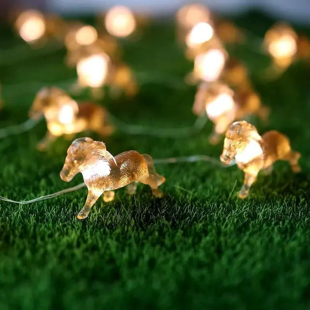 Alt view image 5 of 7 - Horse Fairy String Lights Pony Cute Decorative Lights 20 LEDs Night Light
