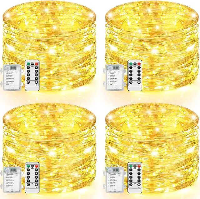 Main image of 2 Pack Fairy Lights Battery Operated with Remote Control Timer