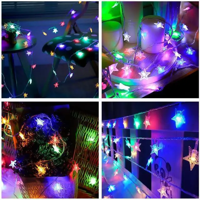 Alt view image 4 of 7 - Snowflake Fairy Lights