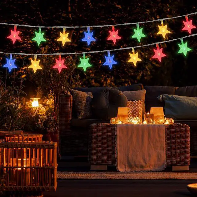 Alt view image 7 of 7 - Snowflake Fairy Lights