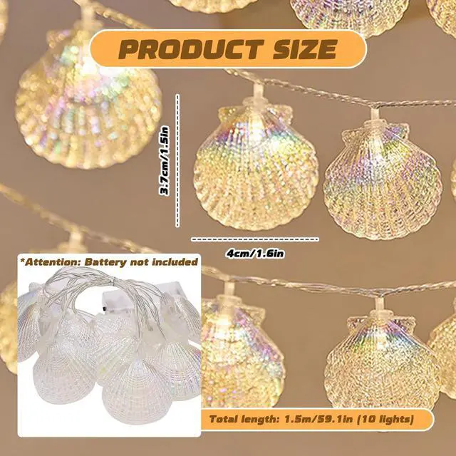 Alt view image 2 of 5 - Starfish String Lights