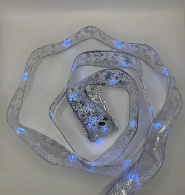 Alt view image 4 of 7 - Christmas Ribbon LED Strip Light 5m Holiday String Light