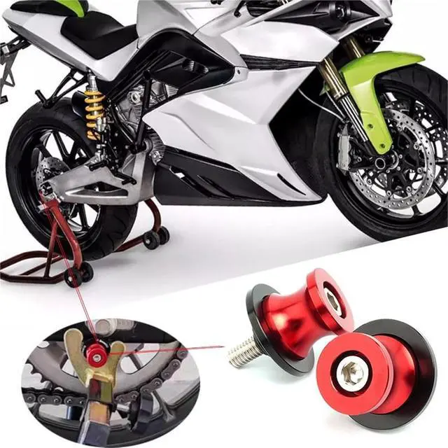 Alt view image 5 of 5 - M6 Motorcycle Swing Arm Sliders Spools 2pcs 6mm