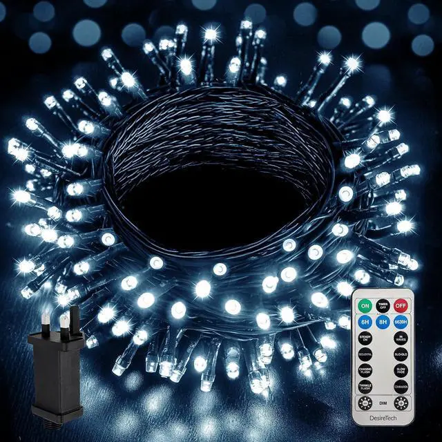 Main image of LED Plug-in Christmas Lights - Waterproof Holiday String Lights with Remote