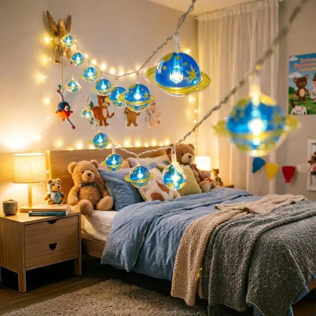 Alt view image 2 of 7 - Falagoty Space Fairy String Light Children's Room LED Light