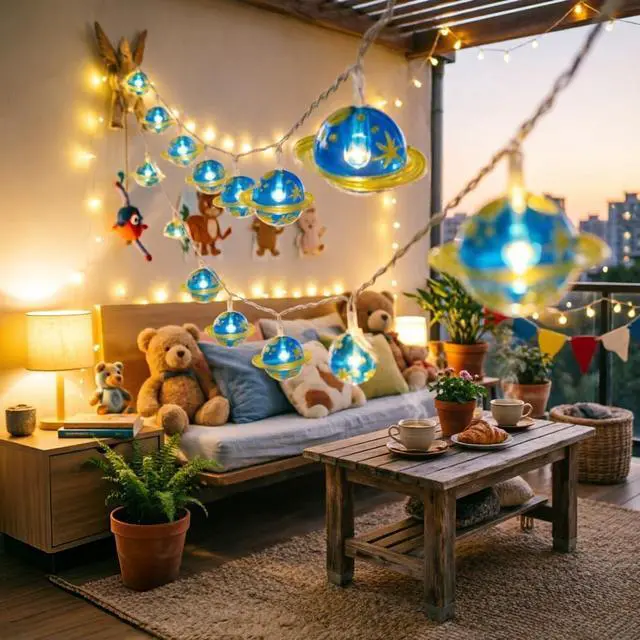 Alt view image 5 of 7 - Falagoty Space Fairy String Light Children's Room LED Light