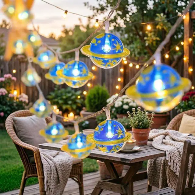 Alt view image 7 of 7 - Falagoty Space Fairy String Light Children's Room LED Light