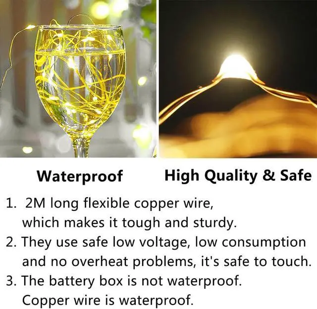 Alt view image 2 of 7 - 12 PCS Fairy String Lights