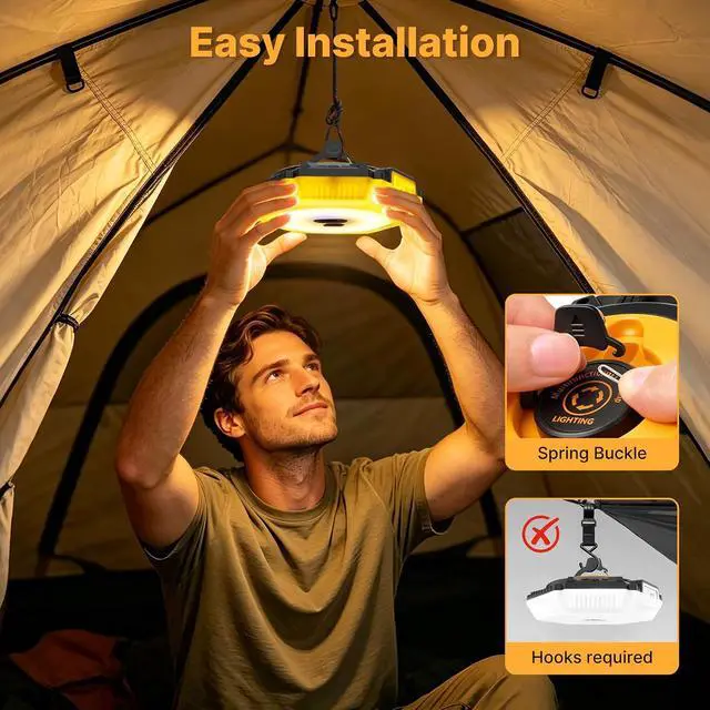 Alt view image 2 of 7 - Camping String Lights