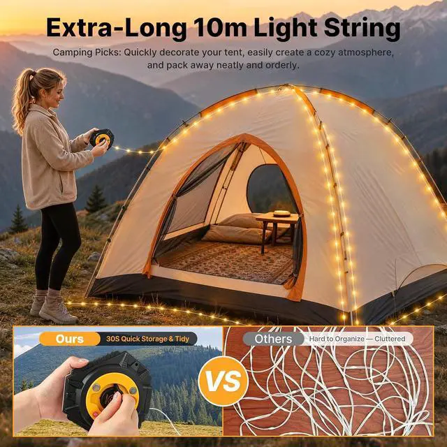 Alt view image 4 of 7 - Camping String Lights