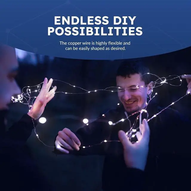 Alt view image 4 of 7 - 50 LED Battery-Powered Christmas Fairy Lights