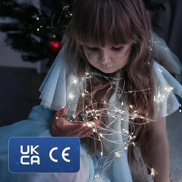 Alt view image 7 of 7 - 50 LED Battery-Powered Christmas Fairy Lights