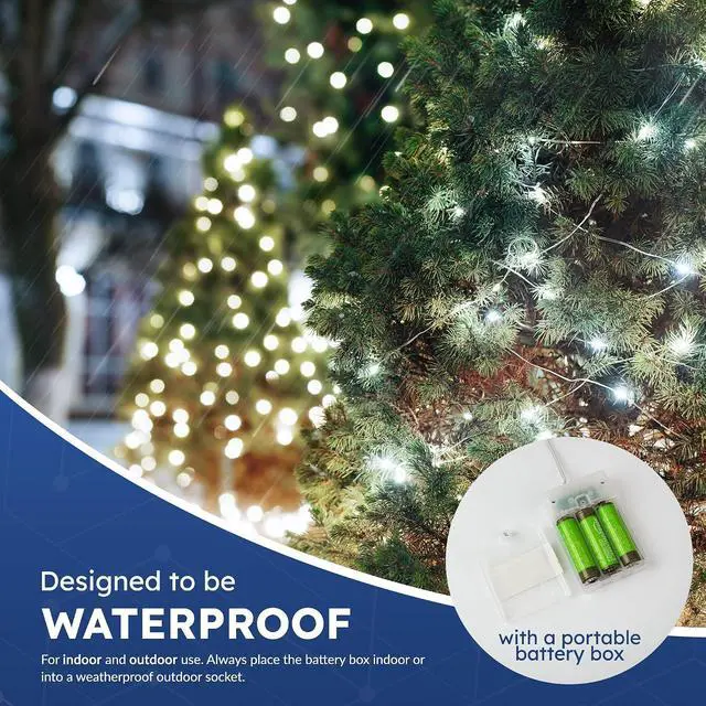 Alt view image 6 of 7 - 50 LED Battery-Powered Christmas Fairy Lights
