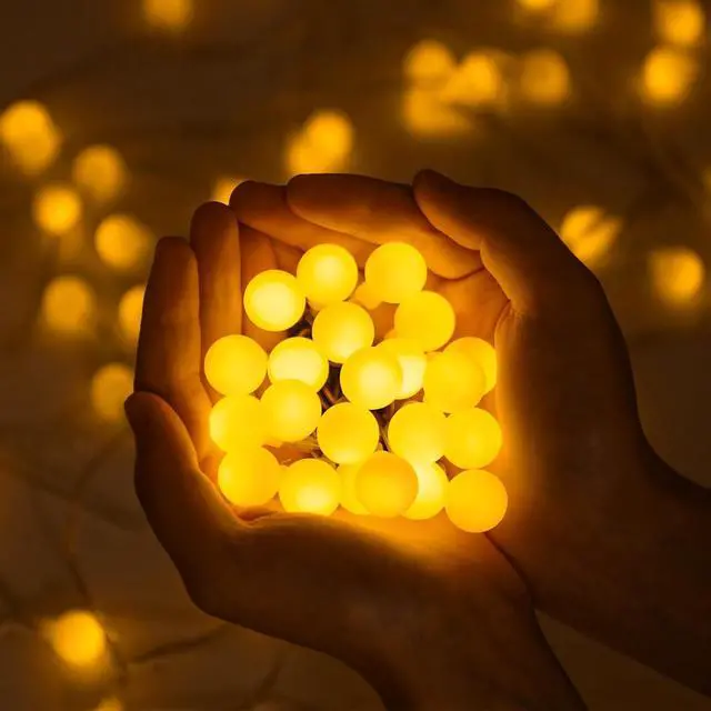Alt view image 7 of 7 - Globe Fairy Lights Warm White String Lights with Remote