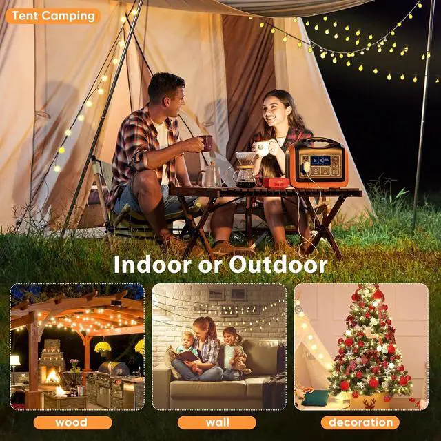 Alt view image 5 of 7 - Globe Fairy Lights Warm White String Lights with Remote