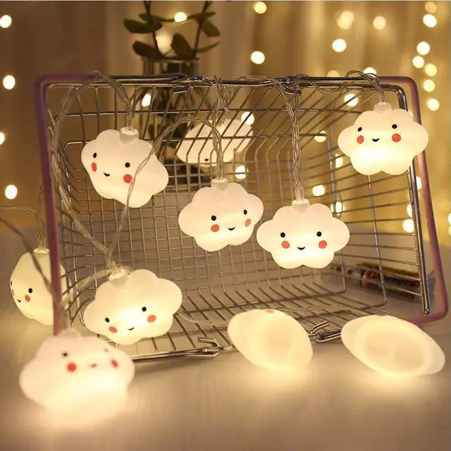 Main image of Baby Kids Cute Cloud Face Shape Lamp Room Light