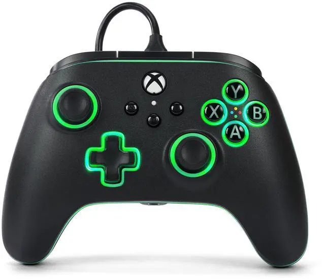 Main image of PowerA Advantage Wired Controller for Xbox Series X|S with Lumectra - Black, gamepad, wired video game controller, gaming controller, works with Xbox One and Windows 10/11, officially licensed