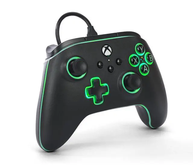 Alt view image 3 of 7 - PowerA Advantage Wired Controller for Xbox Series X|S with Lumectra - Black, gamepad, wired video game controller, gaming controller, works with Xbox One and Windows 10/11, officially licensed