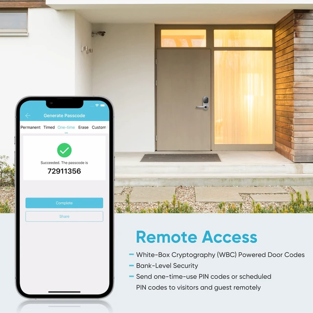 Alt view image 7 of 7 - Sifely Keyless Entry Smart Lock - Fingerprint & Keypad Access, Front Door Handle, Silver