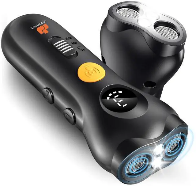 Main image of 50 Ft Range Ultrasonic No Bark Training Humane Barking Deterrent Device with 2X Ultrasonic Emitters,Black