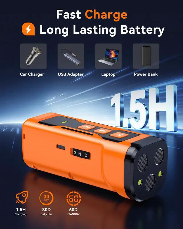 Alt view image 5 of 6 - Dog Bark Deterrent Devices, 3X Ultrasonic Anti Barking Device for Dogs, 6 Modes Stop Neighbors Dog Barks No More Bark Control | 33 FT Range Indoors Outdoors with Flashlight, Safe & Humane Behavior Cor
