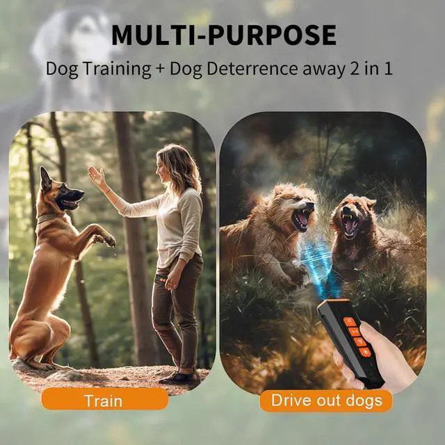 Alt view image 5 of 7 - 2025 Upgraded Dog Bark Deterrent Device - Anti Barking Devices for Dogs, Indoor Outdoor Use Rechargeable, Safe for Dogs & Humans, Portable No More Barks Ultrasonic Dog Training Device