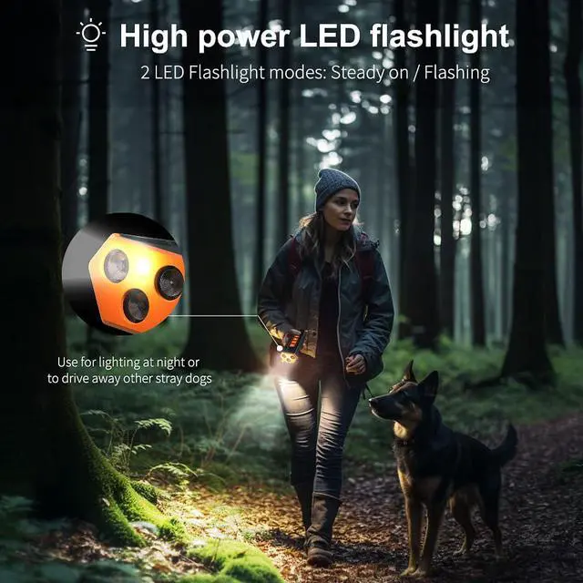 Alt view image 7 of 7 - 2025 Upgraded Dog Bark Deterrent Device - Anti Barking Devices for Dogs, Indoor Outdoor Use Rechargeable, Safe for Dogs & Humans, Portable No More Barks Ultrasonic Dog Training Device