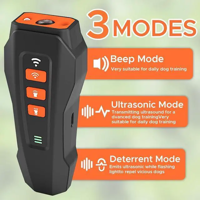 Alt view image 3 of 7 - 2026 Upgraded Anti Barking Device for Dogs, Ultrasonic Dog Bark Deterrent, Dog Bark Deterrent Devices, Best Anti-Barking Device, 3 Modes & LED Light Portable Indoor & Outdoor