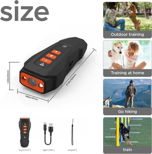 Alt view image 6 of 7 - 2026 Upgraded Anti Barking Device for Dogs, Ultrasonic Dog Bark Deterrent, Dog Bark Deterrent Devices, Best Anti-Barking Device, 3 Modes & LED Light Portable Indoor & Outdoor
