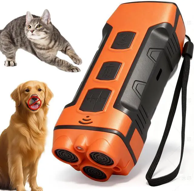 Main image of Ultrasonic Dog Bark Deterrent Device, Portable Anti-Barking Tool to Stop Neighbor's Dog Bad Behavior, Indoor & Outdoor Use