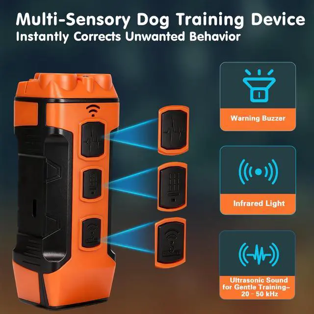 Alt view image 5 of 7 - Ultrasonic Dog Bark Deterrent Device, Portable Anti-Barking Tool to Stop Neighbor's Dog Bad Behavior, Indoor & Outdoor Use