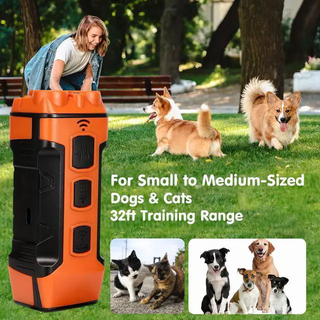 Alt view image 6 of 7 - Ultrasonic Dog Bark Deterrent Device, Portable Anti-Barking Tool to Stop Neighbor's Dog Bad Behavior, Indoor & Outdoor Use