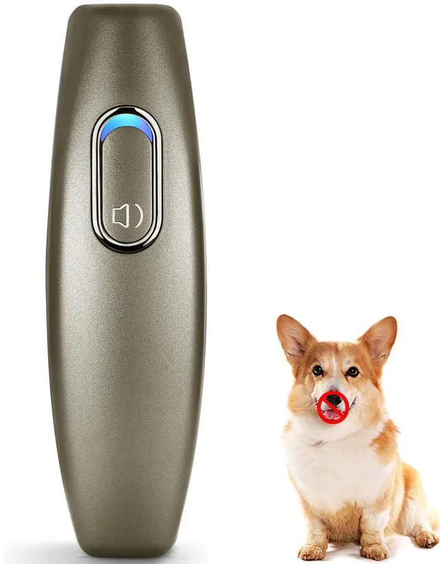 Main image of Ultrasonic Dog Barking Deterrent, 2 in 1 Dog Training and Bark Control Device, Anti-Barking Device, Dog Silencer, Ultrasonic Dog Whistle, Indoor&Outdoor, up to 16.4 Ft Large Control Range(Brown)