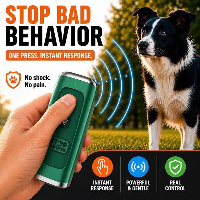 Alt view image 2 of 6 - NEW 2026 Dog Bark Deterrent Device - Ultrasonic Anti Barking Device for Dogs - Humane Rechargeable Bark Control & Dog Training Tool for Small Medium Large Dogs - Indoor Outdoor Anywhere Daily