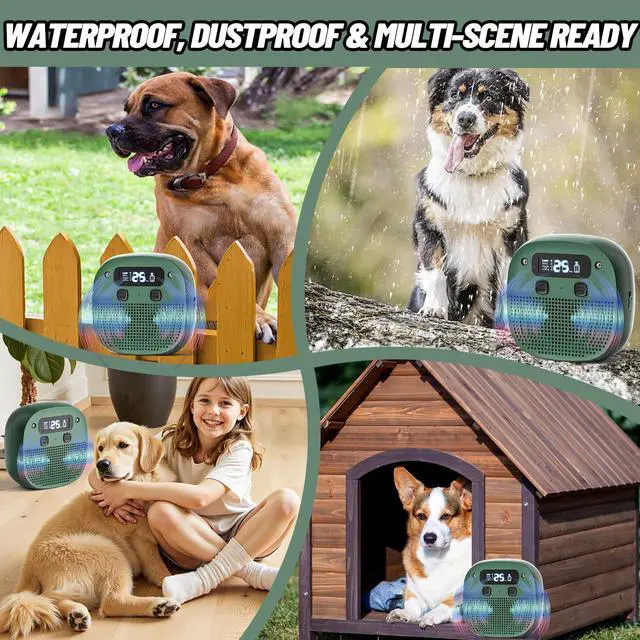 Alt view image 7 of 7 - Anti Barking Device, Rechargeable Ultrasonic Dog Barking Deterrent Devices | Anti Barking Device for Dogs, 50Ft Waterproof Barking Dog Deterrent Bark Box for Outdoor & Indoor, Safe Barking Silence