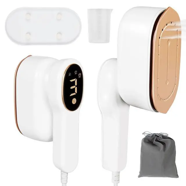 Main image of Smart Travel Steamer for Clothes, 1200W Handheld mini travel Steam All-in-One Portable Steamer Iron with LCD Display, 3 Steam Modes & 5s Fast Heat-up, Garment Steamer for Travel