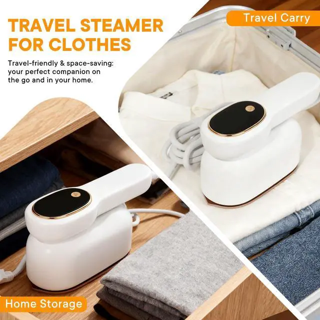 Alt view image 6 of 7 - Smart Travel Steamer for Clothes, 1200W Handheld mini travel Steam All-in-One Portable Steamer Iron with LCD Display, 3 Steam Modes & 5s Fast Heat-up, Garment Steamer for Travel