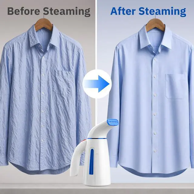 Alt view image 5 of 7 - OGHom Steamer for Clothes, Handheld Clothing Steamer for Garment, 240ml Big Capacity 700W Portable Travel Steam Iron (Only for 120V)