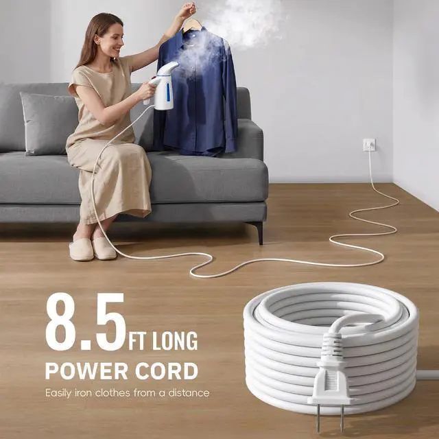 Alt view image 7 of 7 - OGHom Steamer for Clothes, Handheld Clothing Steamer for Garment, 240ml Big Capacity 700W Portable Travel Steam Iron (Only for 120V)