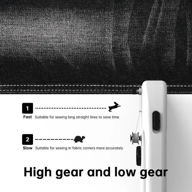 Alt view image 3 of 7 - Unique sewing experience: Handheld sewing machine with storage box, portable package,mini sewing machine for travel, including various accessories and tools