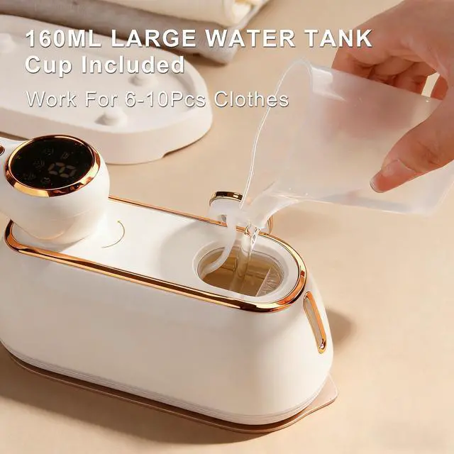 Alt view image 6 of 7 - Travel Steamer for Clothes Portable, 1200W Handheld mini travel Steam Iron 4 Mode with LCD Displa Powerful Wrinkle Remover, Garment Steamer for Home, Dorm, Travel 120V