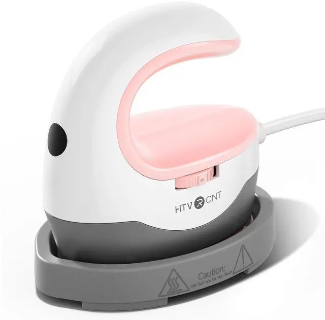 Main image of HTVRONT Mini Heat Press Machine, Mini Iron for Crafts | Small but mighty, Heats Up Quickly, Portable Iron Press for Fuse Beads, T Shirts, Hats and Heating Transfer Projects